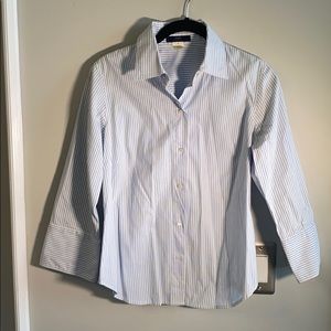 J Crew seersucker shirt